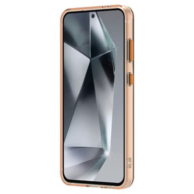 SKALO Samsung S25 Candy Series Hybrid Cover - Orange