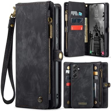 CaseMe Samsung S25 008 BIg Wallet 2in1 Magnet Flip Cover - Sort