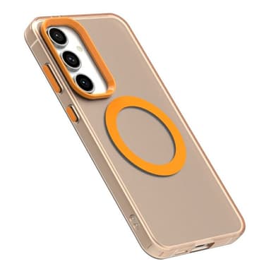 SKALO Samsung S25 Candy Series Hybrid Cover - Orange