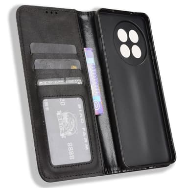 SKALO OnePlus 13R Embossed Premium Flip Cover - Sort