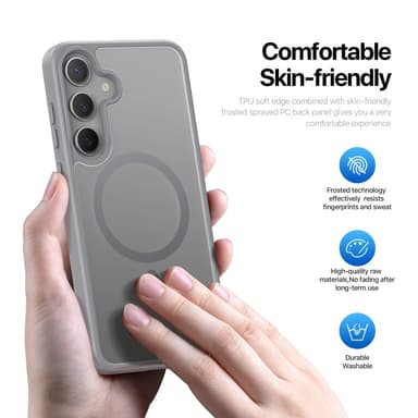 DUX DUCIS Samsung S25 Yind Series Matte Finish Cover - Grå