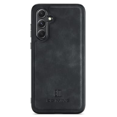 DG MING Samsung S25 Premium PU-læder Hybrid Cover - Sort