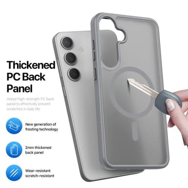 DUX DUCIS Samsung S25 Yind Series Matte Finish Cover - Grå