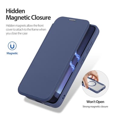 DUX DUCIS Samsung S25+ Skin X Pro Flip Cover - Blå