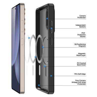 DUX DUCIS Samsung S25 Ultra Yind Series Matte Finish Cover - Sort