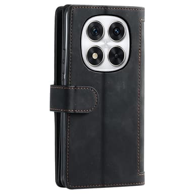 SKALO Xiaomi Redmi Note 14 Pro 5G Big Wallet 9-LOMMER Flip Cover - Sort