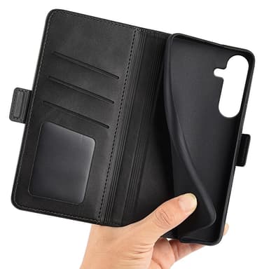 SKALO Samsung S25+ Premium ID Flip Cover - Sort