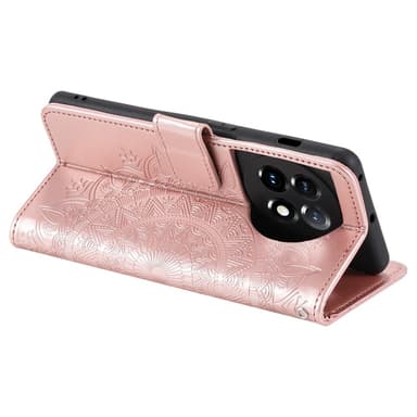 SKALO OnePlus 13R Mandala Flip Cover - Rosa guld