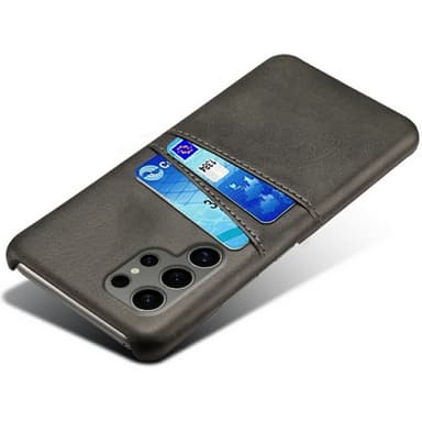 SKALO Samsung S25 Ultra PU-Læder Kortholder Cover - Sort
