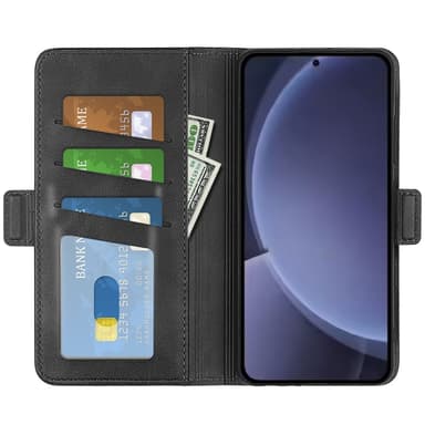 SKALO Samsung S25+ Premium ID Flip Cover - Sort