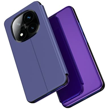 SKALO Xiaomi Redmi Note 14 Pro+ 5G Clear View Flip Cover - Lilla