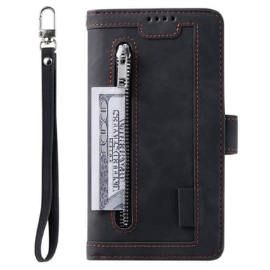 SKALO Xiaomi Redmi Note 14 Pro 5G Big Wallet 9-LOMMER Flip Cover - Sort
