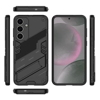 SKALO Samsung S25 Armor Hybrid Punk Cover - Sort