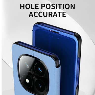 SKALO Xiaomi Redmi Note 14 Pro+ 5G Clear View Flip Cover - Lilla