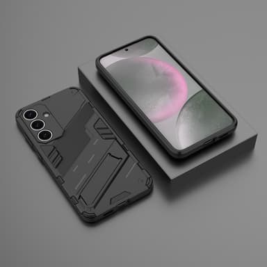SKALO Samsung S25 Armor Hybrid Punk Cover - Sort