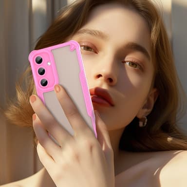 SKALO Samsung S25+ Armor Hybrid Frosted Cover - Pink