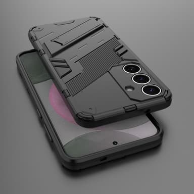 SKALO Samsung S25 Armor Hybrid Punk Cover - Sort