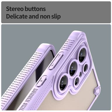 SKALO Samsung S25 Ultra Armor Hybrid Frosted Cover - Lilla