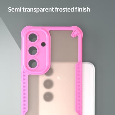 SKALO Samsung S25+ Armor Hybrid Frosted Cover - Pink