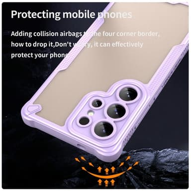SKALO Samsung S25 Ultra Armor Hybrid Frosted Cover - Lilla