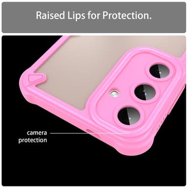 SKALO Samsung S25+ Armor Hybrid Frosted Cover - Pink