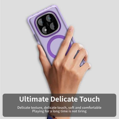 SKALO Xiaomi Redmi Note 14 Pro 5G Candy Series Hybrid Cover - Lilla