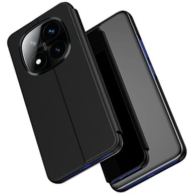 SKALO Xiaomi Redmi Note 14 Pro+ 5G Clear View Flip Cover - Sort