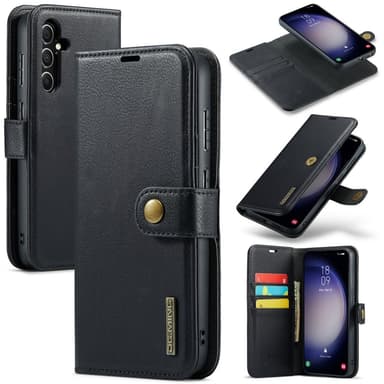 DG MING Samsung S25+ 2-i-1 Magnet Flip Cover - Sort