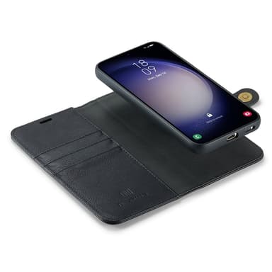 DG MING Samsung S25+ 2-i-1 Magnet Flip Cover - Sort