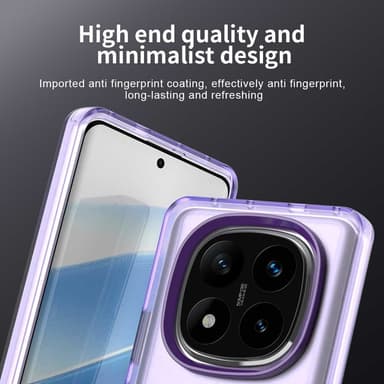 SKALO Xiaomi Redmi Note 14 Pro 5G Candy Series Hybrid Cover - Lilla