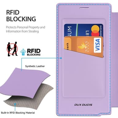 DUX DUCIS Samsung S25 Ultra Skin X Pro Flip Cover - Lilla