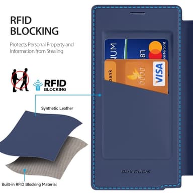 DUX DUCIS Samsung S25 Ultra Skin X Pro Flip Cover - Blå