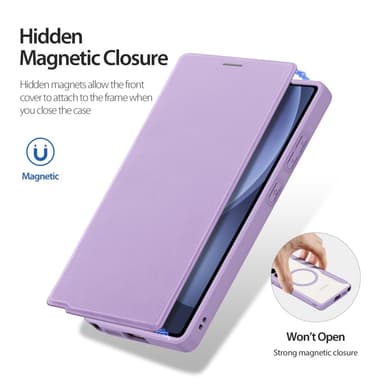 DUX DUCIS Samsung S25 Ultra Skin X Pro Flip Cover - Lilla