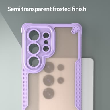 SKALO Samsung S25 Ultra Armor Hybrid Frosted Cover - Lilla