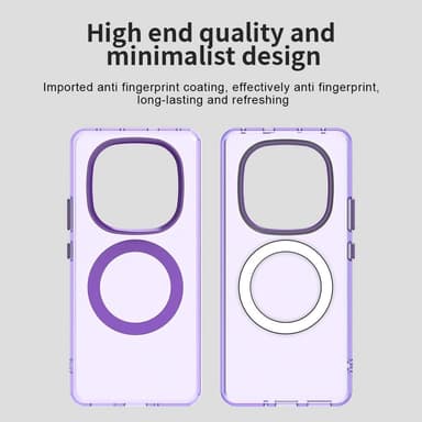 SKALO Xiaomi Redmi Note 14 Pro 5G Candy Series Hybrid Cover - Lilla
