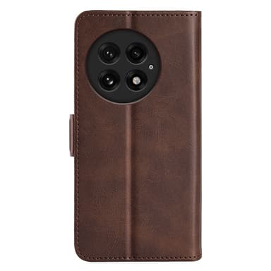 SKALO OnePlus 13 Premium ID Flip Cover - Brun