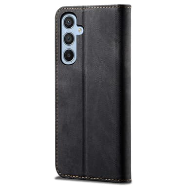 SKALO Samsung S25 Jeans Flip Cover - Sort