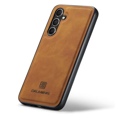 DG MING Samsung S25 Premium PU-læder Hybrid Cover - Brun