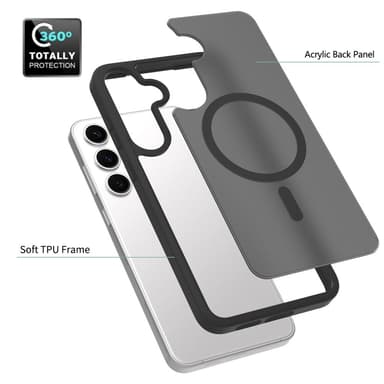 SKALO Samsung S25+ Skin-touch Hybrid Cover - Lilla