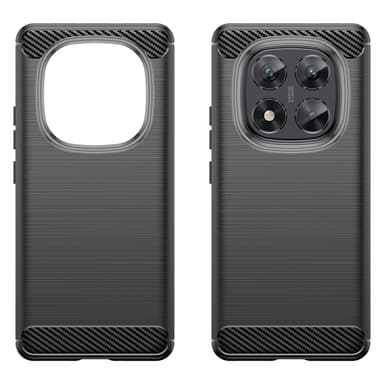 SKALO Xiaomi Redmi Note 14 Pro 5G Armor Carbon Cover - Sort