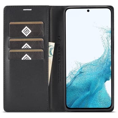 SKALO Samsung S25+ LC.IMEEKE Carbon Fiber Flip Cover - Sort