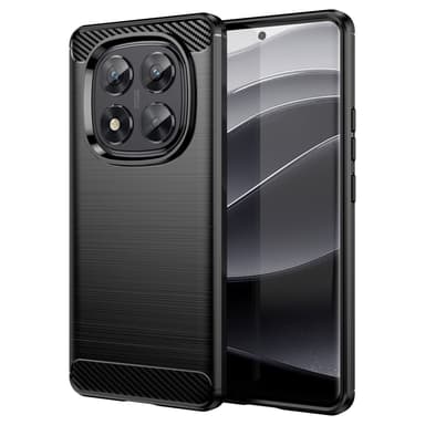 SKALO Xiaomi Redmi Note 14 Pro 5G Armor Carbon Cover - Sort