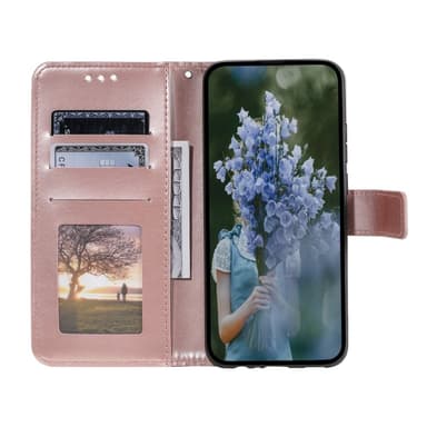 SKALO Xiaomi Redmi Note 14 4G Mandala Flip Cover - Rosa guld
