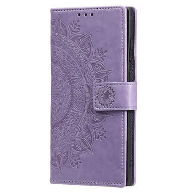 SKALO Samsung S25 Mandala Flip Cover - Lilla