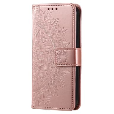 SKALO Xiaomi Redmi Note 14 4G Mandala Flip Cover - Rosa guld