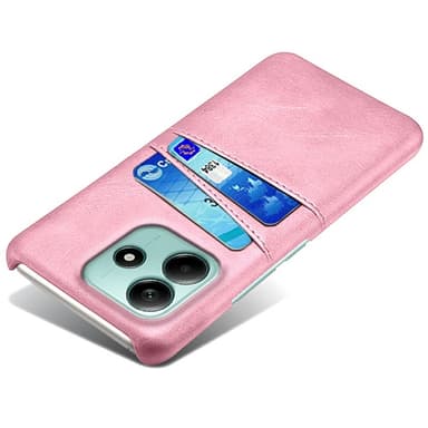 SKALO Xiaomi Redmi Note 14 5G PU-Læder Kortholder Cover - Rosa guld