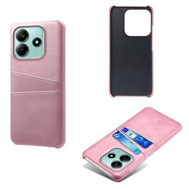 SKALO Xiaomi Redmi Note 14 5G PU-Læder Kortholder Cover - Rosa guld