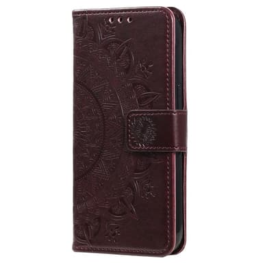 SKALO Xiaomi Redmi Note 14 4G Mandala Flip Cover - Brun
