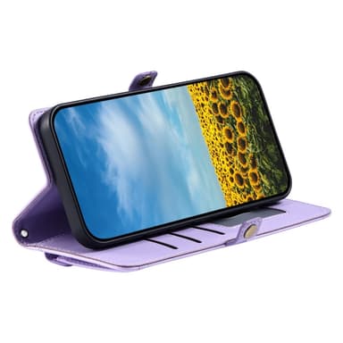 SKALO Xiaomi Redmi Note 14 4G PU-Læder Kuvert Flip Cover - Lilla