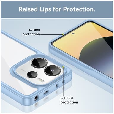 SKALO Xiaomi Redmi Note 14 4G Color Bumper Cover - Blå